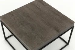 Flamant Urban, Bijzettafel, Eiken En Metaal, Donkerbruin^ Koffie Tafels