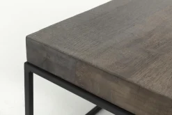 Flamant Urban, Salontafel, Eiken En Metaal, Donkerbruin^ Koffie Tafels