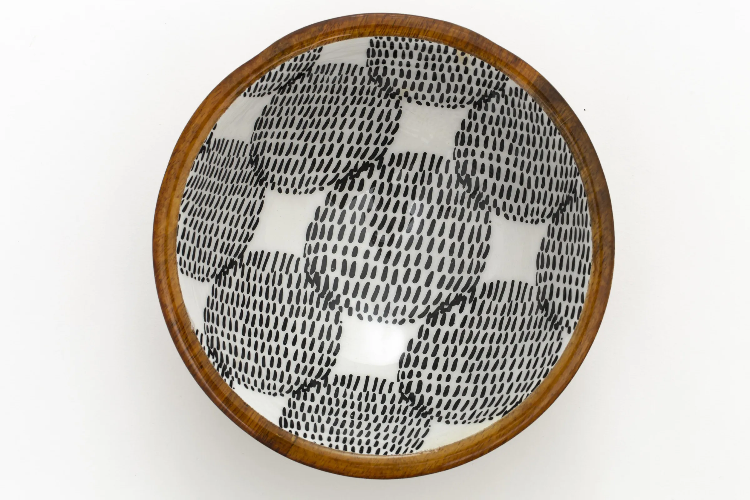 Flamant Veralie, Kom, Hout, Model 3^ Decoratie