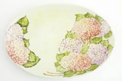 Flamant Villosa, Serveerbord, Keramiek, Bloemen, Ovaal^ Borden, Borden En Kommen