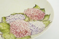 Flamant Villosa, Serveerschaal, Keramiek, Bloemen, Rond^ Borden, Borden En Kommen