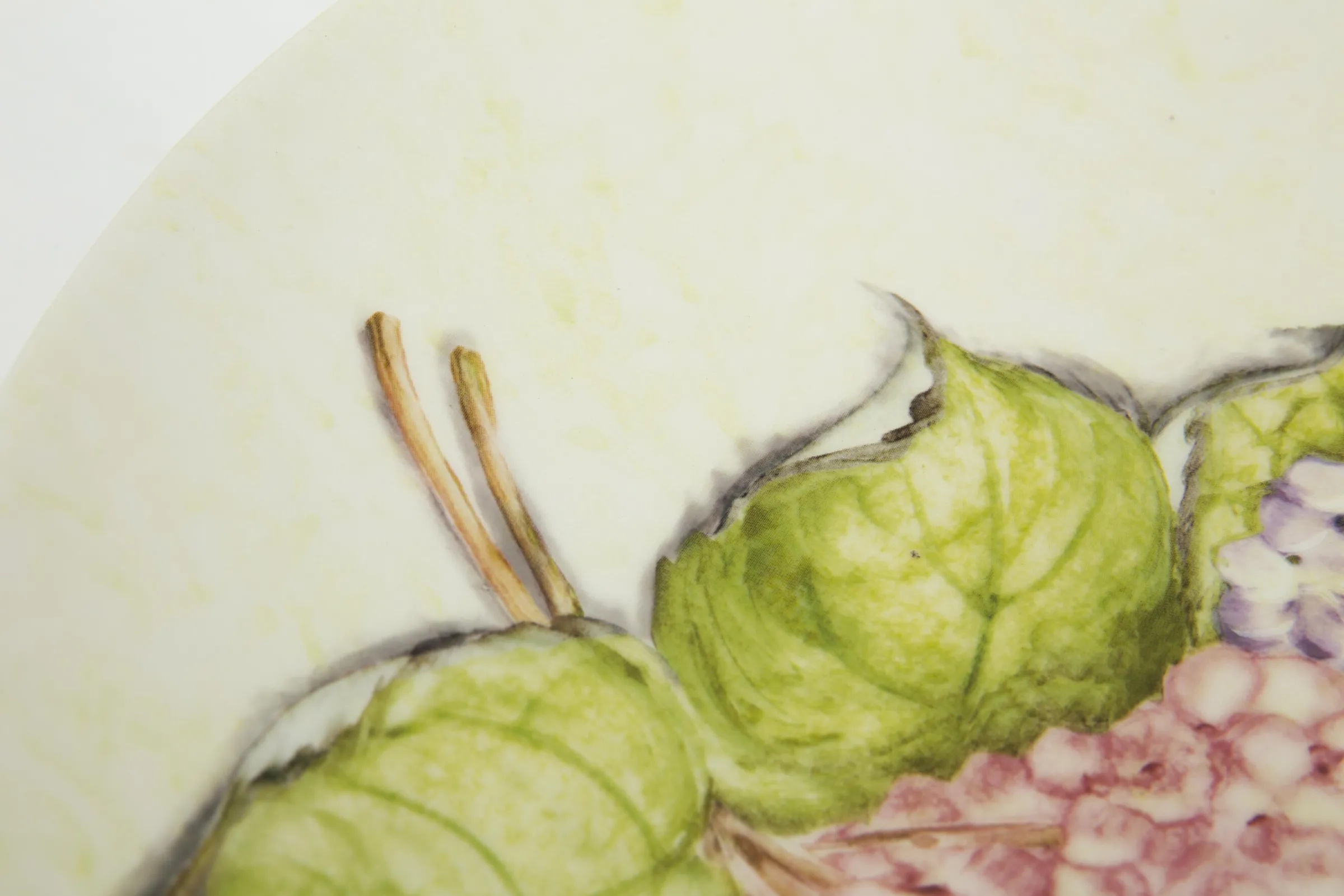 Flamant Villosa, Serveerschaal, Keramiek, Bloemen, Rond^ Borden, Borden En Kommen