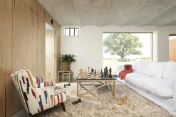 Flamant Vlaanderen, Schaakbordbasis, Eik^ Koffie Tafels