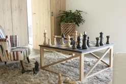 Flamant Vlaanderen, Schaakbordbasis, Eik^ Koffie Tafels