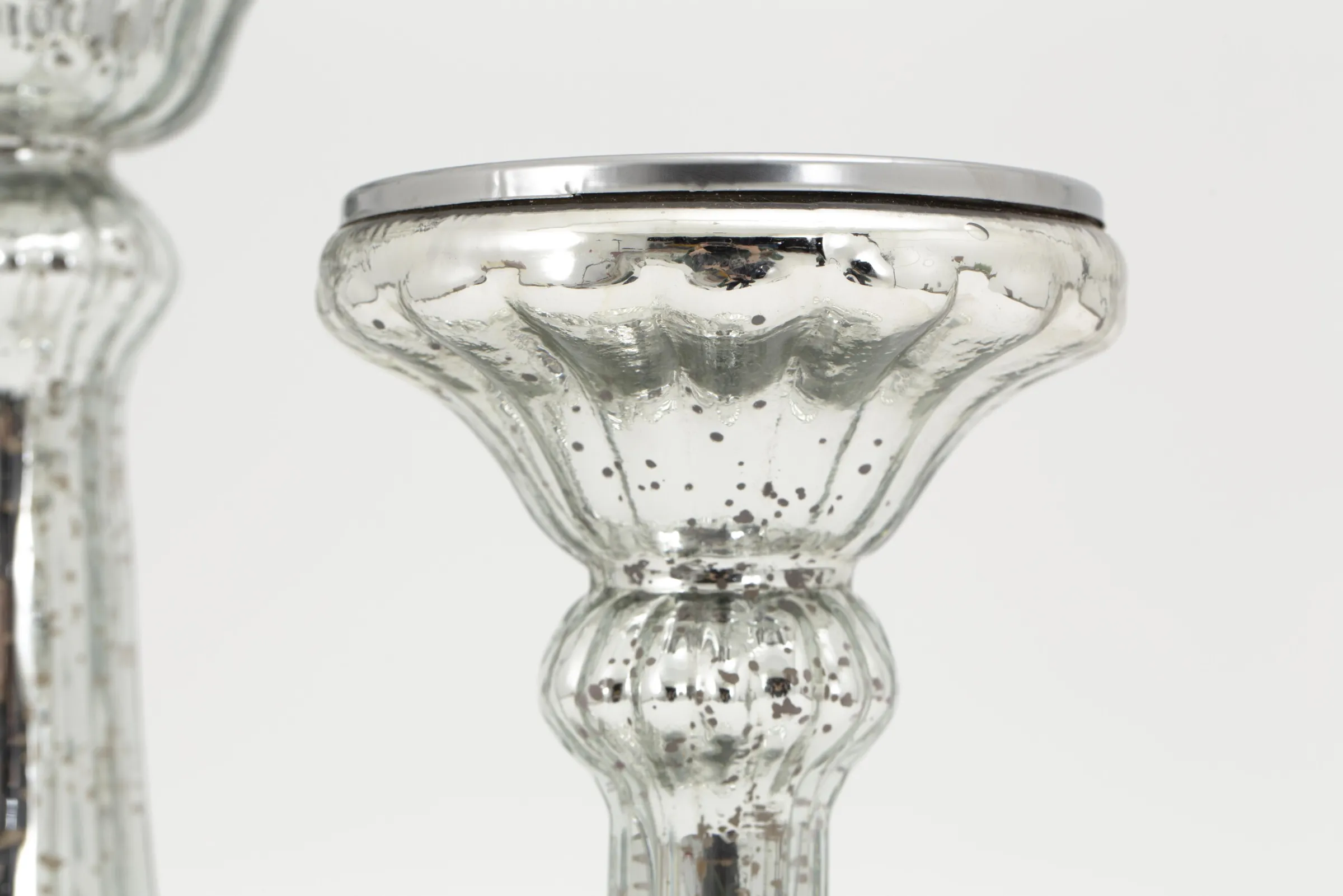 Flamant Vlada, Kandelaar, Kwikglas, L^ Decoratie