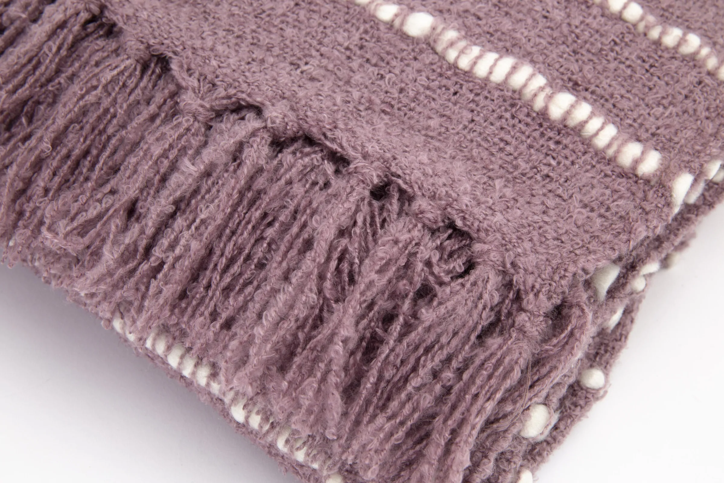 Flamant Wrington, Geruit, Paars^ Huishoudelijke Textiel