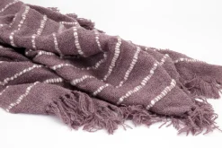 Flamant Wrington, Geruit, Paars^ Huishoudelijke Textiel