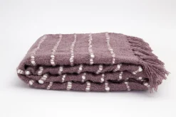 Flamant Wrington, Geruit, Paars^ Huishoudelijke Textiel