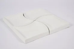 Flamant Yuni, Kom, Keramiek, Wit, Set Van 4^ Decoratie