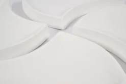 Flamant Yuni, Kom, Keramiek, Wit, Set Van 4^ Decoratie