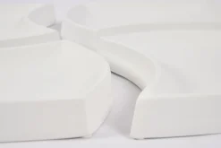 Flamant Yuni, Kom, Keramiek, Wit, Set Van 4^ Decoratie