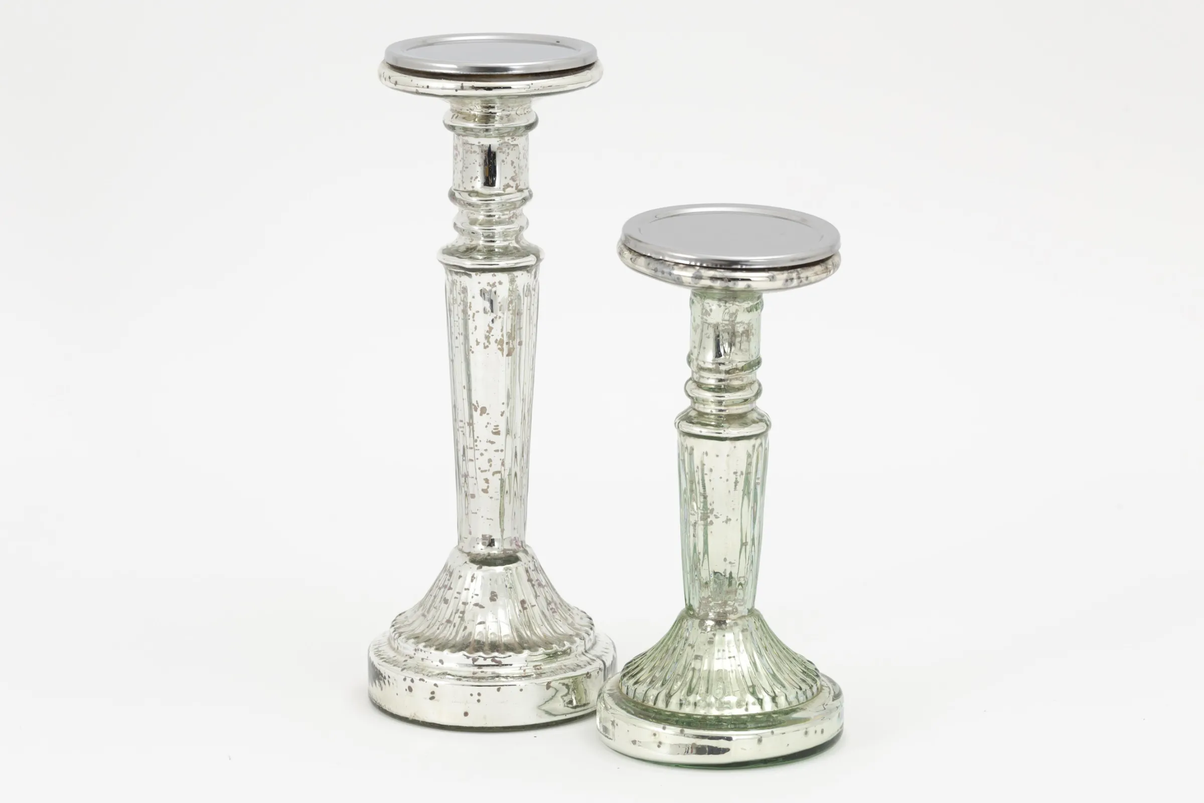 Flamant Zinia, Kandelaar, Kwikglas, S^ Decoratie