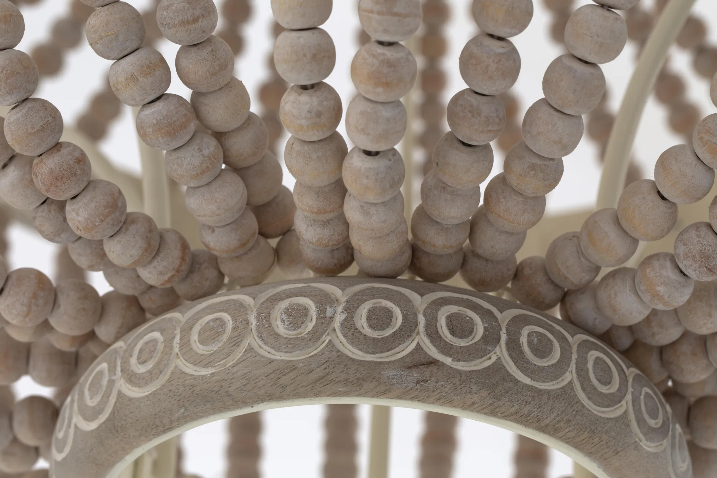 Flamant Zofia, Hanglamp, Ijzer En Houten Kralen^ Verlichting